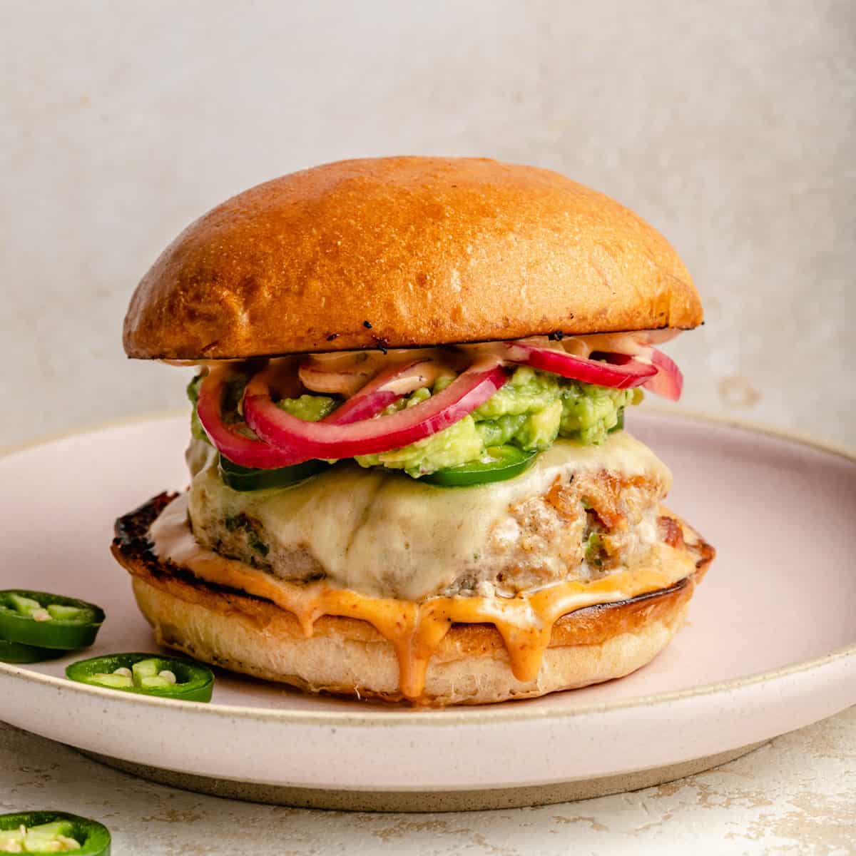 Jalapeno Popper Turkey Burgers - All Day I Dream About Food