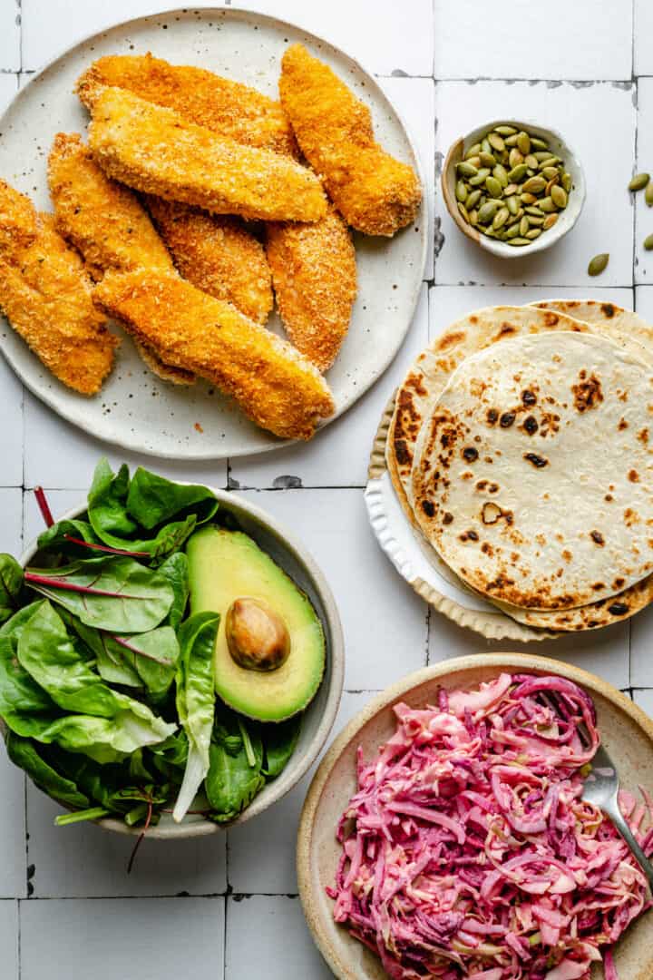 Easy Crispy Chicken Tacos with Slaw - Eat Love Eat